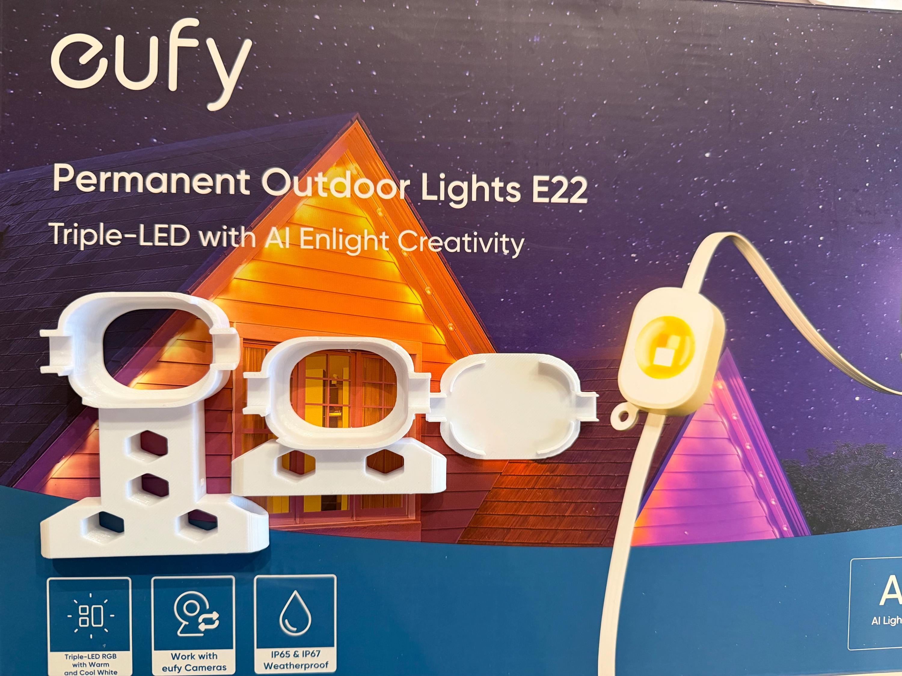 eufy Permanent Outdoor Lights E22 Mounting Brackets - Side/Horizontal