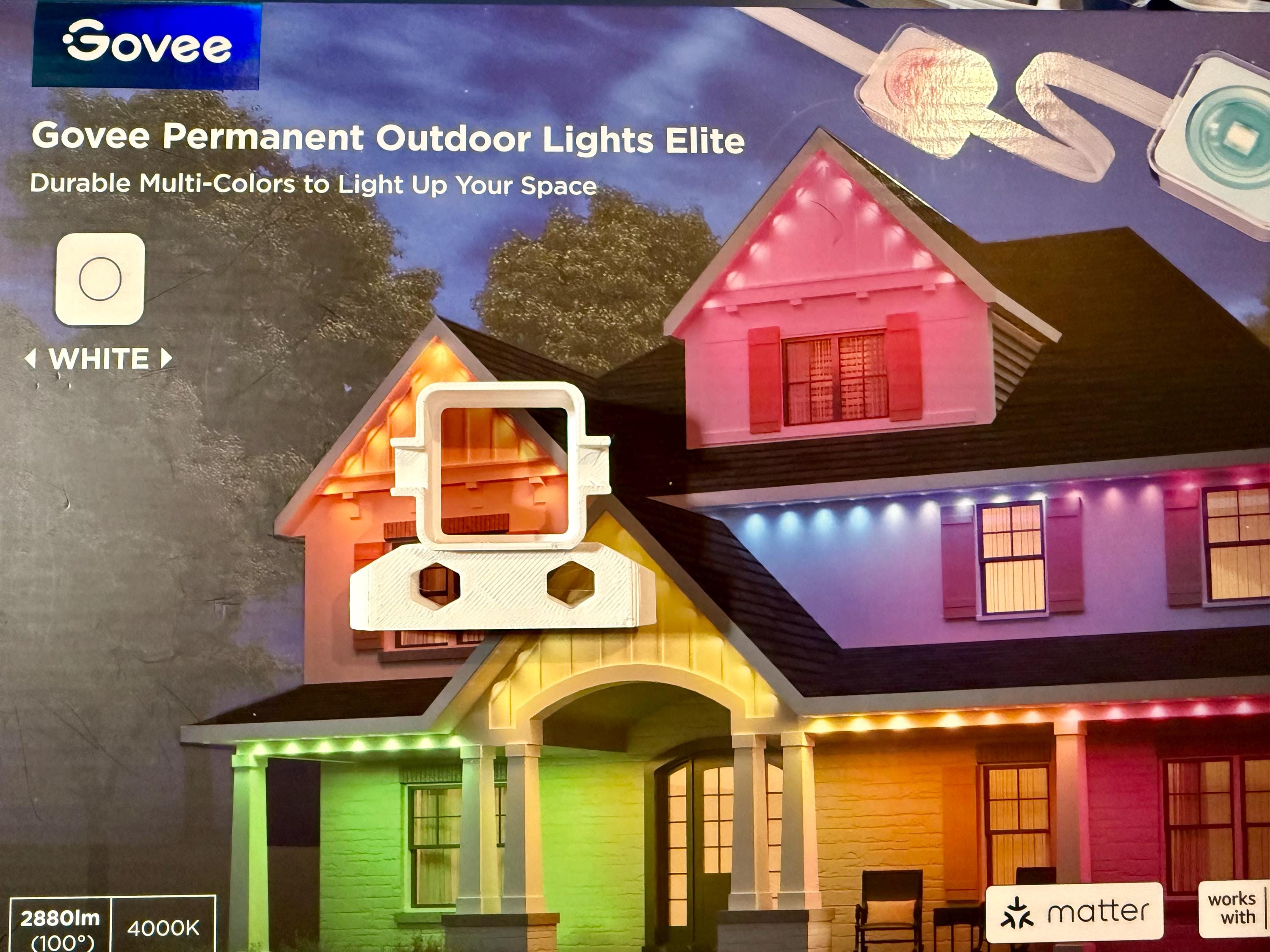 Govee Elite (Non-Pro) Permanent Outdoor Lights Side Mounting Brackets - Costco Edition
