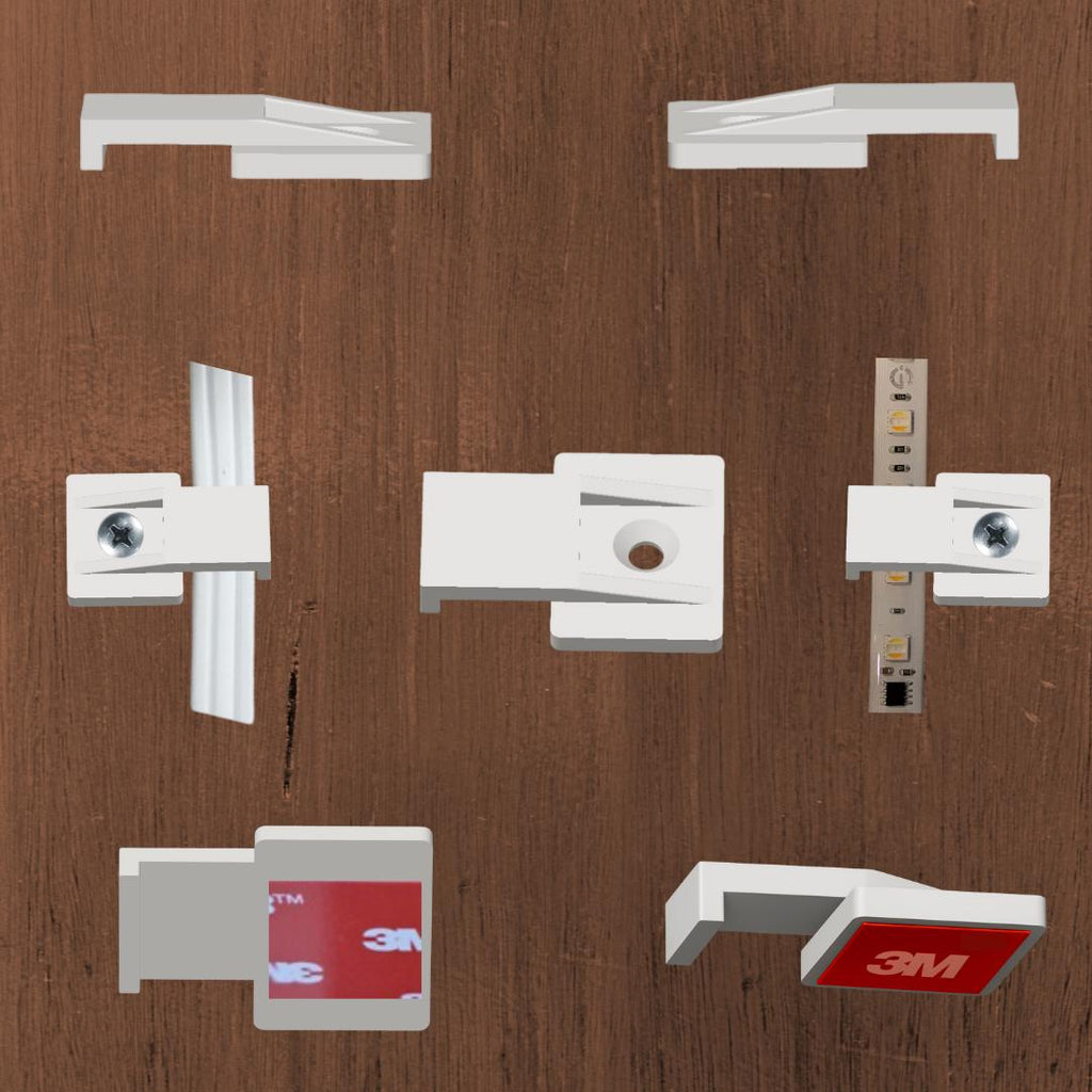 3M Adhesive Cable Clips: Govee & Eufy LED Strip Light Wire Management