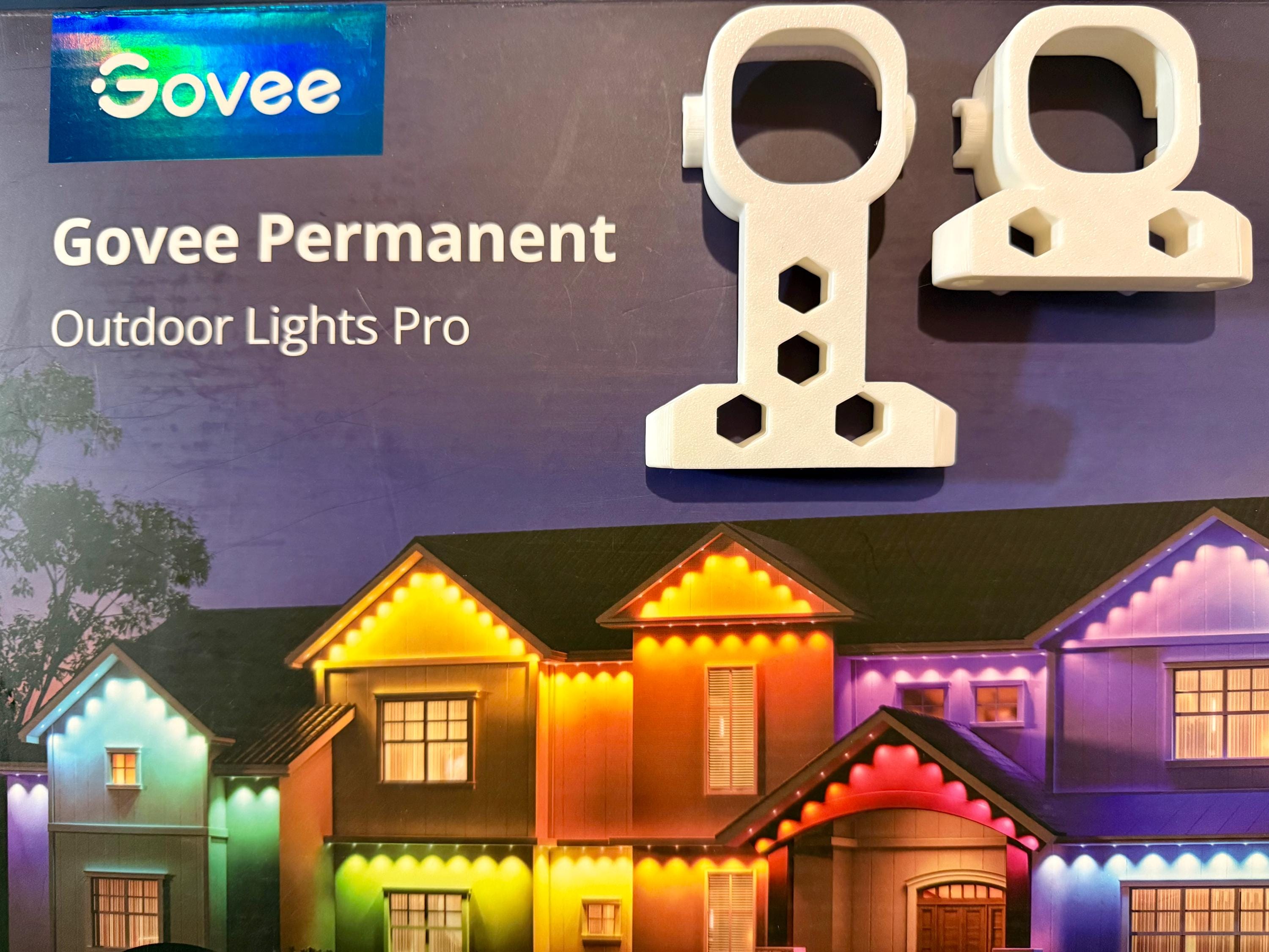 Govee Pro Permanent Outdoor Lights Side Mounting Brackets - H706 (White/Black)