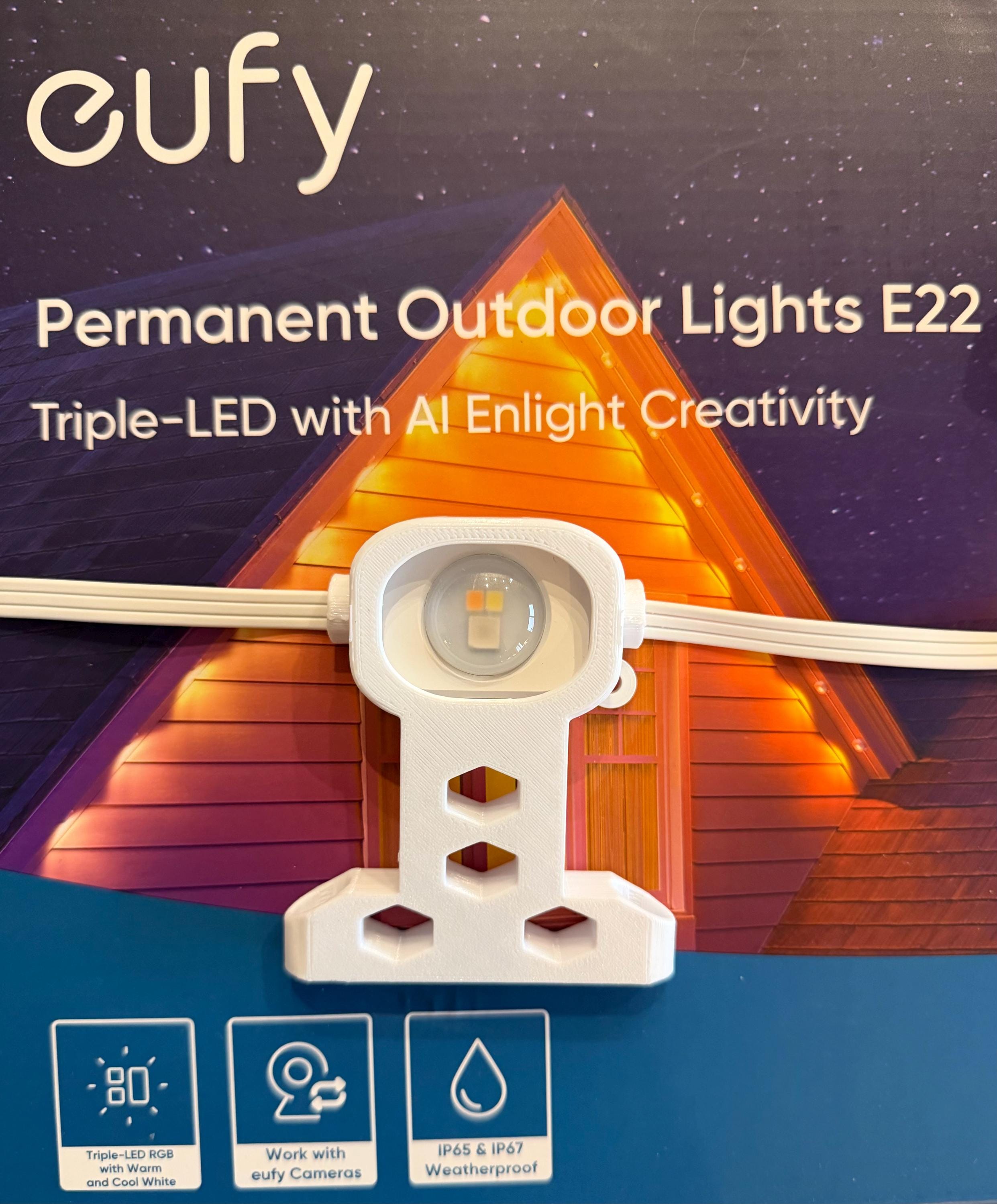 eufy Permanent Outdoor Lights E22 Mounting Brackets - Side/Horizontal