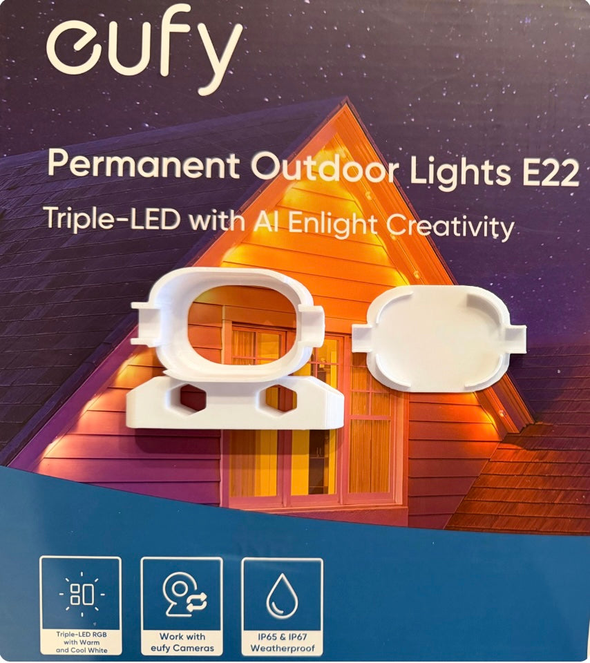 eufy Permanent Outdoor Lights E22 Mounting Brackets - Side/Horizontal
