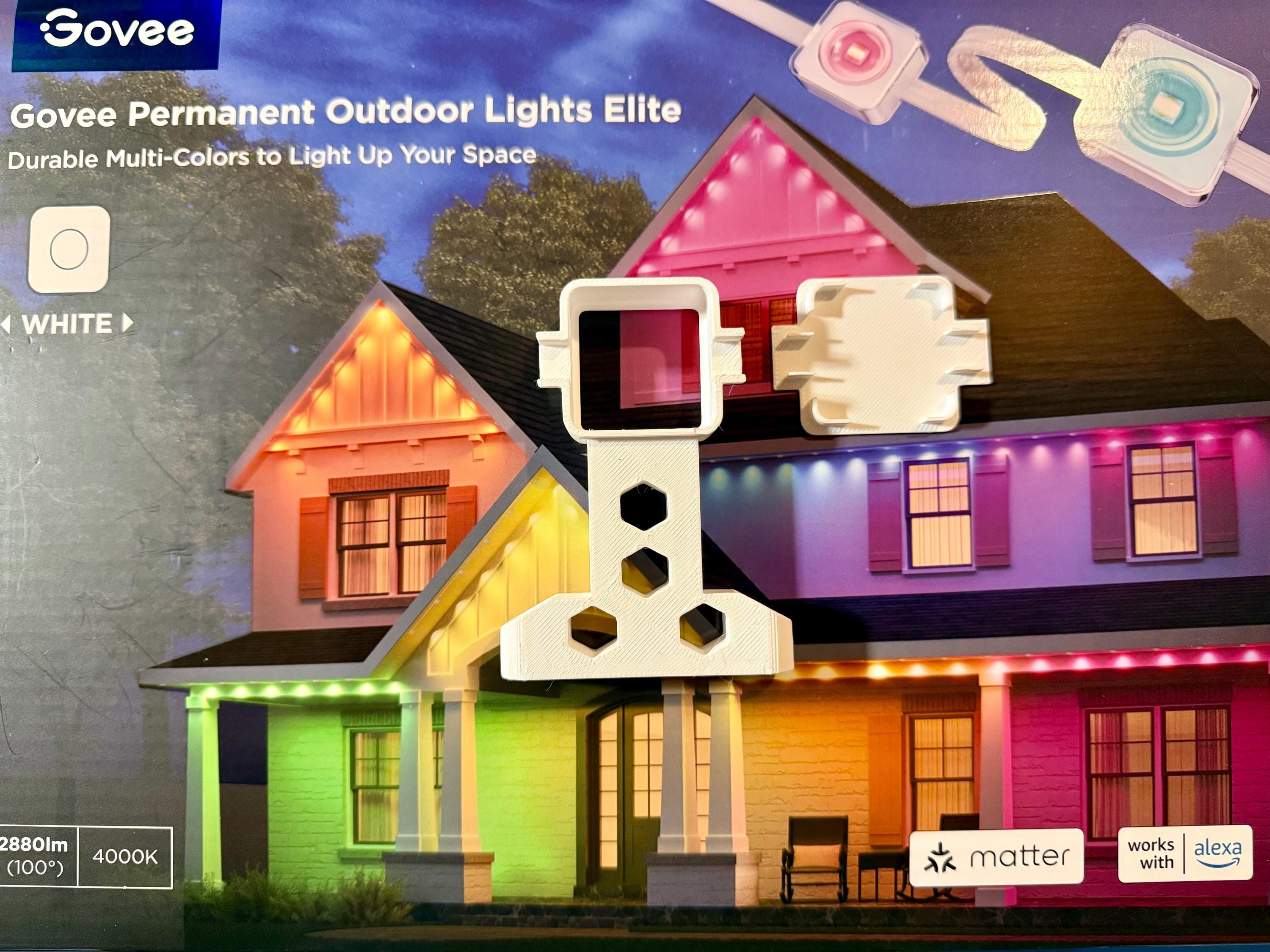 Govee Elite (Non-Pro) Permanent Outdoor Lights Side Mounting Brackets - Costco Edition