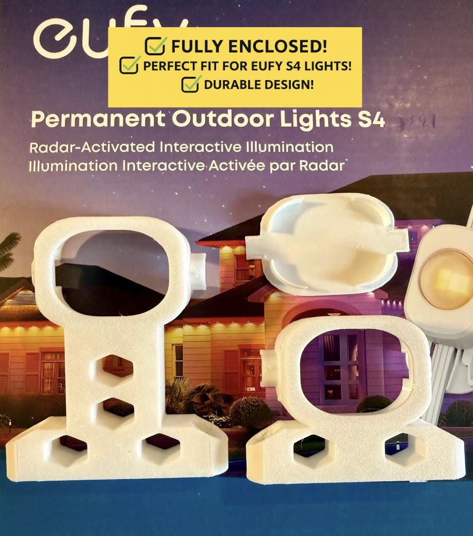 eufy Permanent Outdoor Lights S4 Mounting Brackets - Side/Horizontal