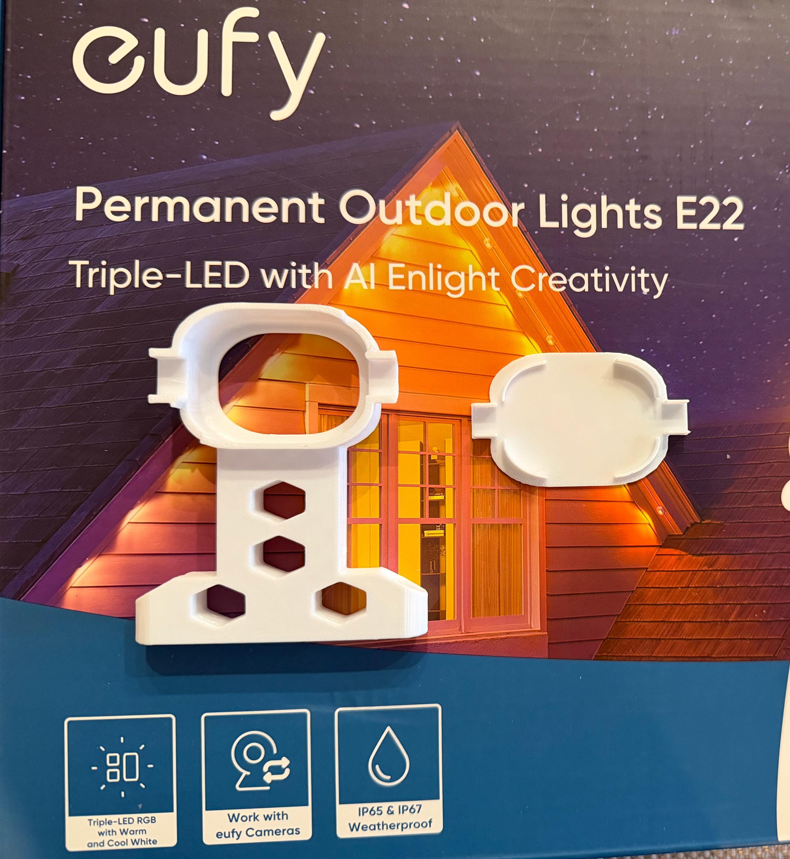 eufy Permanent Outdoor Lights E22 Mounting Brackets - Side/Horizontal