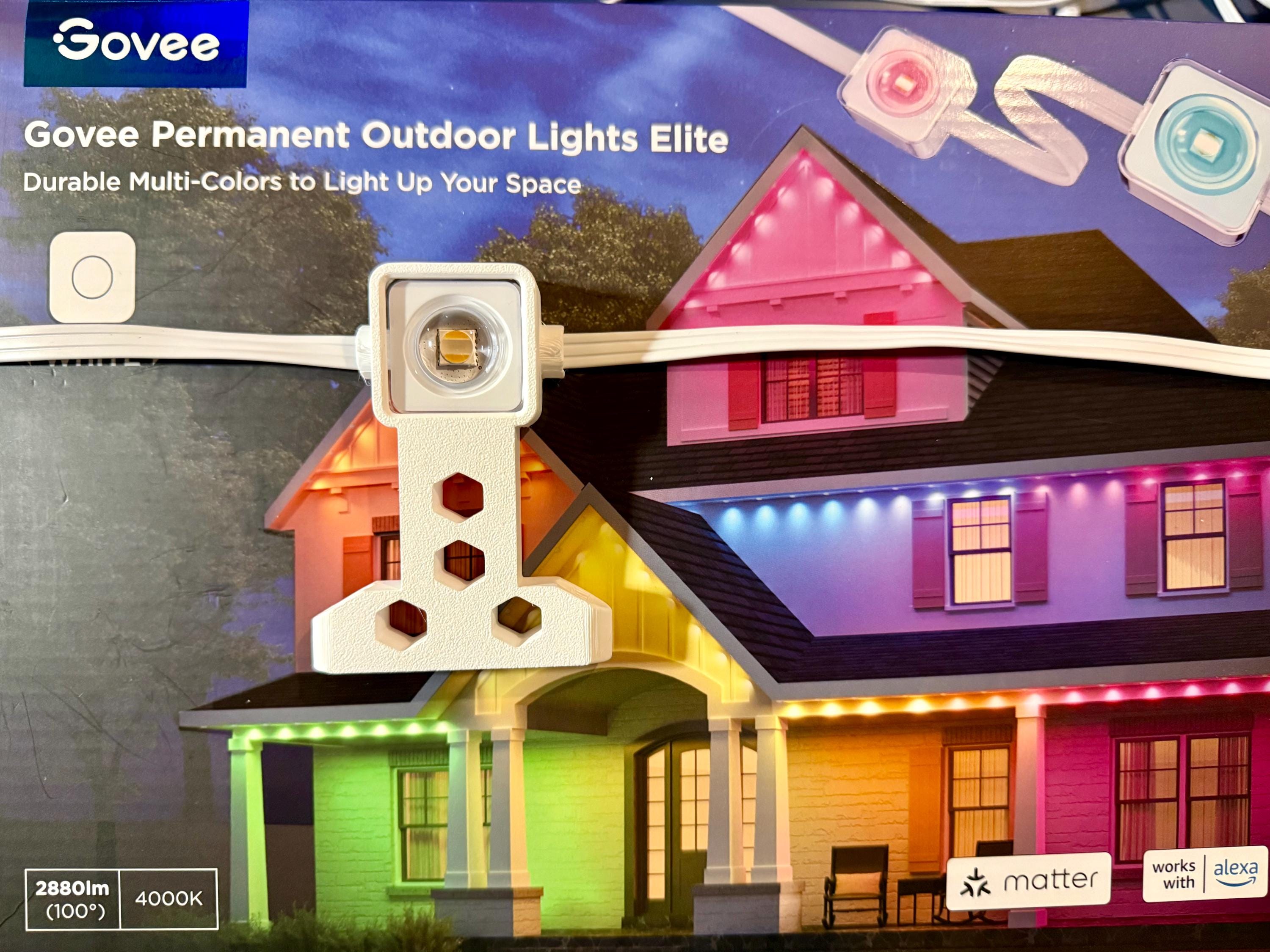 Govee Elite (Non-Pro) Permanent Outdoor Lights Side Mounting Brackets - Costco Edition
